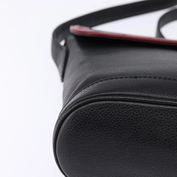 SAINT LAURENT Shoulder Bag Leather Black Gold Auth 148350 - Picture 4 of 16